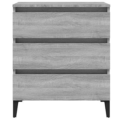 Dressoir 60x35x69 cm bewerkt hout grijs sonoma eikenkleurig Dressoir 60x35x69 cm bewerkt hout grijs sonoma eikenkleurig