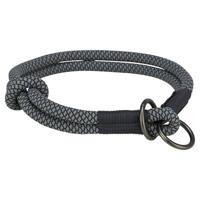 TRIXIE HALSBAND HOND SOFT ROPE HALFSLIP ZWART / GRIJS 25X0,6 CM - thumbnail