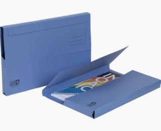 Pocketmap exacompta cleansafe a4 400gr blauw