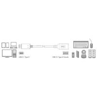 LogiLink USB 3.2 Gen 1 (USB 3.0) Adapter [1x USB-C stekker - 1x USB 3.2 Gen 1 bus A (USB 3.0)] CU0098 15.00 cm - thumbnail