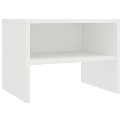 VidaXL Nachtkastjes 2 st 40x30x30 cm bewerkt hout wit