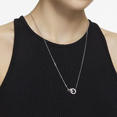 Swarovski 5636497 Ketting Hollow zilverkleurig-wit 38-75 cm