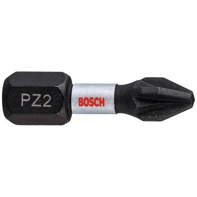 Bosch Accessoires Impact Control Bit | PZ2 | 25mm | 2 stuks - 2608522401 Bosch Accessoires Impact Control Bit | PZ2 | 25mm | 2 stuks - 2608522401
