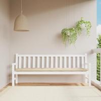 VidaXL Tuinbankkussen 200x50x7 cm oxford stof beige - thumbnail