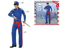 Kostuums voor Volwassenen Th3 Party Blauw (4 Onderdelen) - Maat: XL - Maat: XL - thumbnail