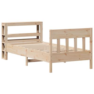 Bedframe zonder matras massief grenenhout 120x190 cm - thumbnail