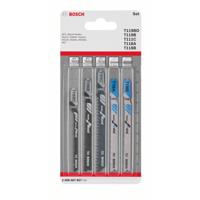 Bosch Accessories 2608667857 Decoupeerzaagbladenset Wood and Metal Basic, 5-delig, 1-noks schacht 5 stuk(s) - thumbnail