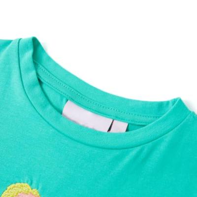 Kindershirt 140 mintkleurig Kindershirt 140 mintkleurig
