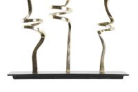 Kaarshouder DKD Home Decor Kristal Aluminium (37 x 16 x 47 cm) - thumbnail