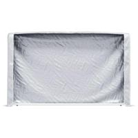 Haardhoutrek met regenhoes 250x25x150 cm gegalvaniseerd staal - thumbnail