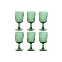 Set van bekers Home ESPRIT Groen Kristal 285 ml (6 Stuks) - thumbnail