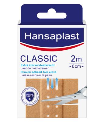 Hansaplast Classic 2m x 6cm 1 Stuks