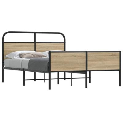 Bedframe zonder matras bewerkt hout sonoma eikenkleur 140x190cm