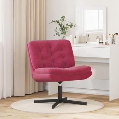 Draaibare Relaxstoel Wijnrood 63 x 75 x 76 cm Fluweel