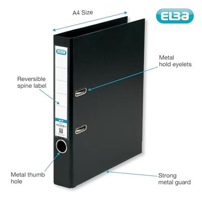 Ordner elba smart a4 50mm pp zwart