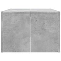 Salontafel 102x50x36 cm bewerkt hout betongrijs - thumbnail