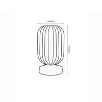 Globo Ronde tafellampNormy smoke glas Ø 14cm - 15469TS - thumbnail