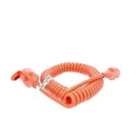 AS Schwabe 70415 Stroom Verlengkabel 16 A Oranje, Zwart 5.00 m H07BQ-F 3G 2,5 mm² Spiraalkabel - thumbnail