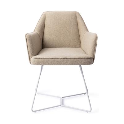 Jesper Home Eetkamerstoel 'Tome' Beehive White, kleur Great Greige