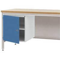 Manuflex ZB4980.0002 Behuizing onderbouw voor alu-werkbanken, gebruiksh. 500 mm met deuraanslag rechts, voor tafel diepte 600 mm - thumbnail