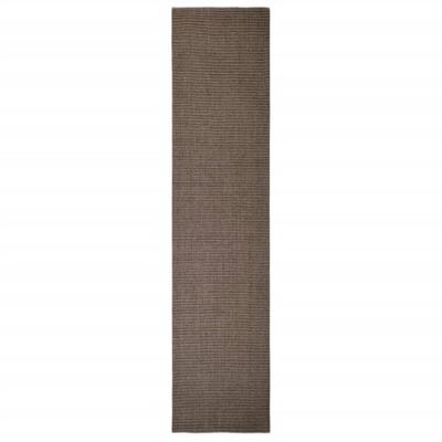 VidaXL Vloerkleed 80x350 cm natuurlijk sisal bruin