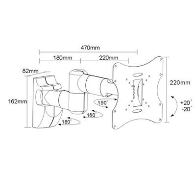 Maclean MC-503B monitorbevestigingen