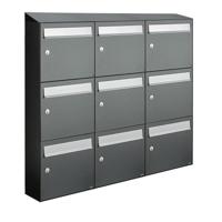 Allux Flow Set 3-Breed, 3-Hoog Met Dak Antraciet - 40040065_3x3d - thumbnail