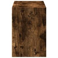 Tv-wandmeubel met LED-verlichting 100x31x45 cm gerookt eiken - thumbnail