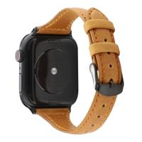Voor Apple Watch Series 5 & 4 40mm/3 & 2 & 1 38mm Crazy Horse textuur lederen riem (licht bruin) - thumbnail
