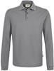 Hakro 815 Long-sleeved polo shirt MIKRALINAR® - Titanium - 6XL
