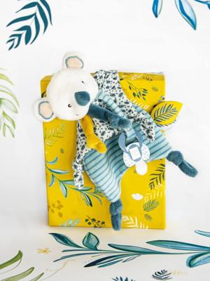 Yoca de koala knuffel fopspeenclip - DOUDOU ET COMPAGNIE blauw Yoca de koala knuffel fopspeenclip - DOUDOU ET COMPAGNIE blauw