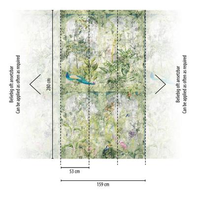 Livingwalls The Wall II - Groen - Planten Behang - 393321