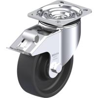 Blickle LIK-POHI 125HK-1-FI Zwenkwiel met rem Wieldiameter: 125 mm Draagvermogen (max.): 350 kg 1 stuk(s) - thumbnail