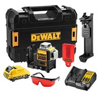 DeWalt dce089d1r zelfnivellerende kruislijnlaser 12v met 2.0ah accu - rode laser - dce089d1r-qw - thumbnail
