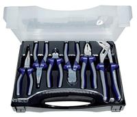 Promat/Tecwerk Set tangen | inhoud: 6-delig | verchroomd | kunststof koffer - 4000810095 - thumbnail