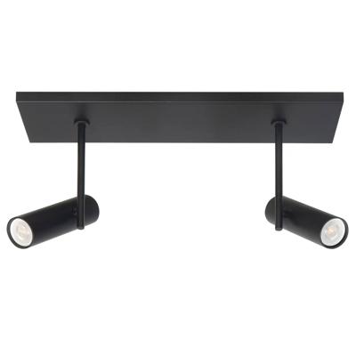 Highlight Spot Trend 2 lichts L 40 cm incl mini GU10 zwart