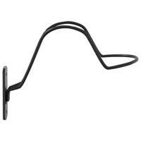 VidaXL Helmrek voor paardensport wandmontage staal zwart - thumbnail