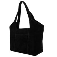 Hide & stitches brazos schoudertas suède-Black - thumbnail