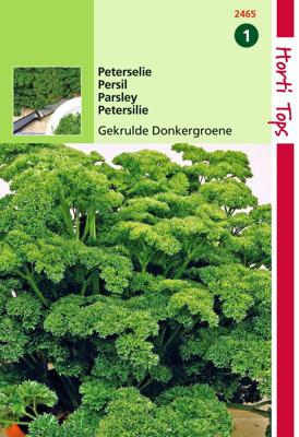 Zaden Peterselie Gekrulde Donkergroene Hortitops - Hortitops