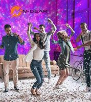 N-GEAR Disco Star 710 Silver - Draadloze Karaoke Bluetooth Speaker - Sterrenprojector - 2 Microfoons - thumbnail