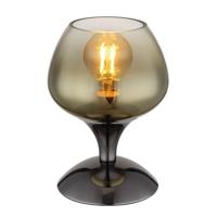 Globo Gunmetal tafellampMaxy met amber glas Ø 15cm - 15548T3 - thumbnail