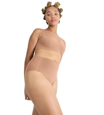 Zero Feel taille slip dames 2.0 - High waist - Hoge naadloze dames onderbroek - Katoenen kruisje - Schijnt niet door - Zwart - Huidskleur - - XL -