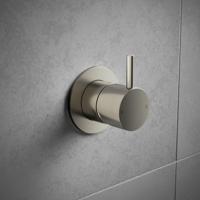 Hotbath Cobber Afbouwdeel Douchemengkraan Geborsteld Nikkel CB031 - thumbnail