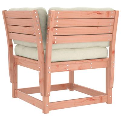 6-delige Loungeset met kussens massief douglashout