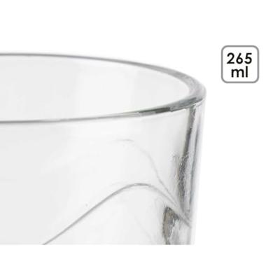 Glazenset Vivalto Transparant Glas Golven 265 ml (8 Stuks) Glazenset Vivalto Transparant Glas Golven 265 ml (8 Stuks)