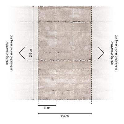 Livingwalls The Wall II - Grijs - Betonmuur - 392521
