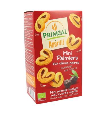 Primeal Aperitive Palmiers Zwarte Olijf Bio (60g) Primeal Aperitive Palmiers Zwarte Olijf Bio (60g)