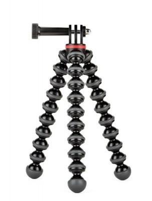 JOBY GorillaPod 500 Action, flexibel ministatief met gezamenlijke bevestiging voor GoPro, 360° en andere actiecamera's, maximale capaciteit 500 g, JB01516-BWW