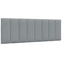 Hoofdbordkussen "Hanko" 120 cm stof lichtgrijs - thumbnail