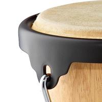 Nino Percussion NINO3NT-BK houten bongoset zwarte hardware - thumbnail